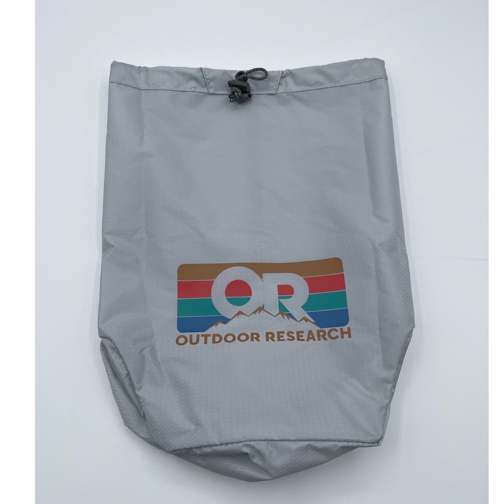 Outdoor Research PackOut Graphic Stuff Sack 5L Gray 281175 Nylon Drawstring Bag